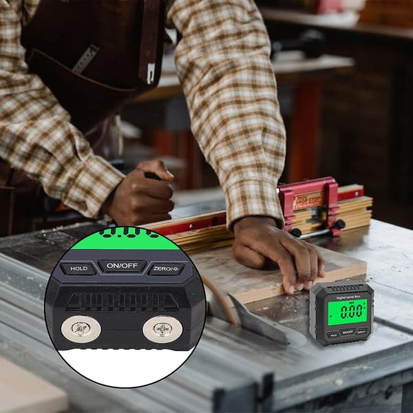 360° Magnetisk Digital Vinkelmåler Vinkel Finder Måler Inklinometer Vatterpas