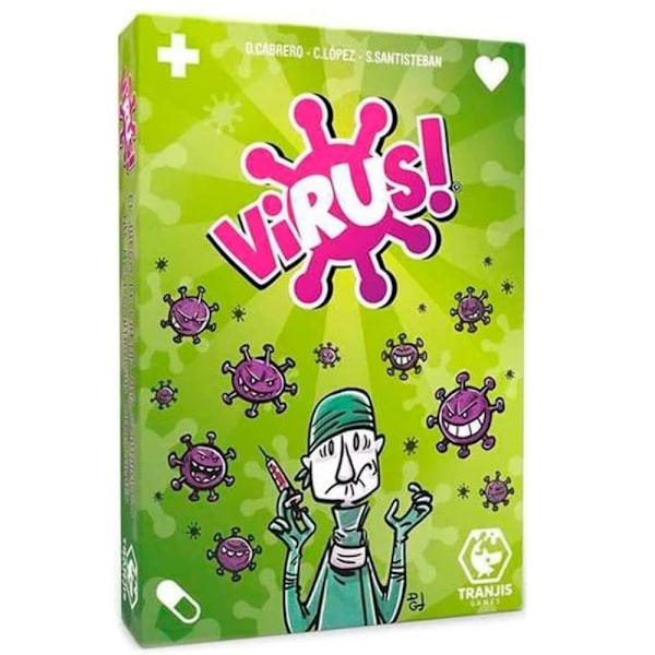 Tranjis Games Virus! + Virus 2 Kortspel Paket Evolution Expansion Virus1