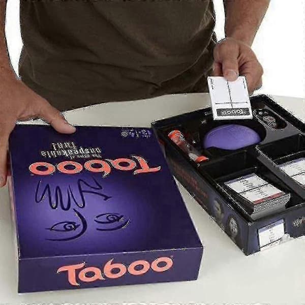 Taboo-peli Klassinen tiimalasilla varustettu perhelautapeli WHBYV