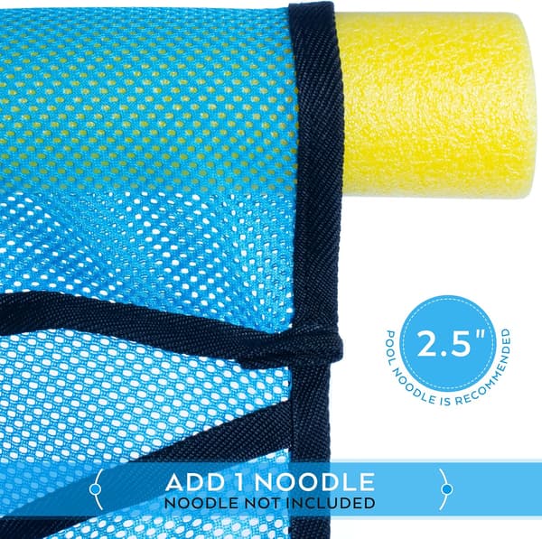 Pool Noodle Stol, Pool Float för barn och tonåringar, Pool Sling Stol, Pool Noodle Sits, Bra Pooltillbehör, 2-pack, Pool Noodles ingår