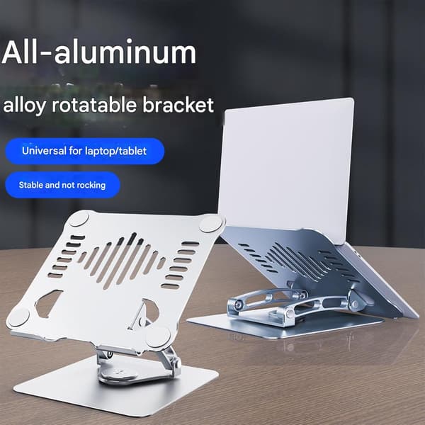 Multifunktionel skrivebordsstander 360 graders rotation justerbar til tablet varmeafledning justerbar computerstander