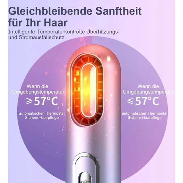 Hårtørrer, tørrer hår på 30 sekunder, 4 temperaturindstillinger.