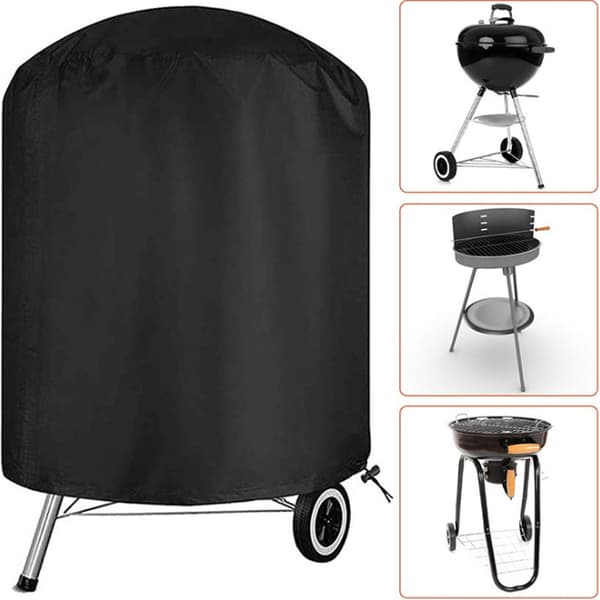 Grillin suojapeite - Weber - Pyöreä - 210D Oxford - Vedenpitävä - Musta (76*91cm)