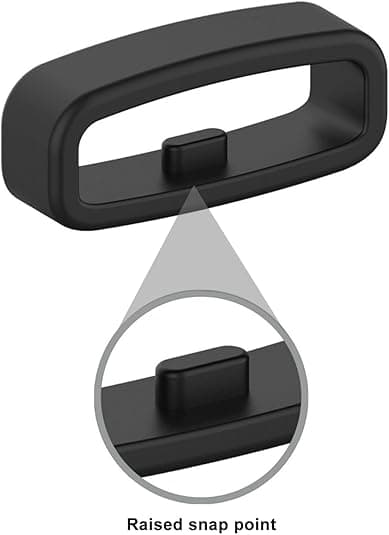 Lenkki 20 mm leveille kellonrannekkeille 10 kpl harmaa harmaa musta black