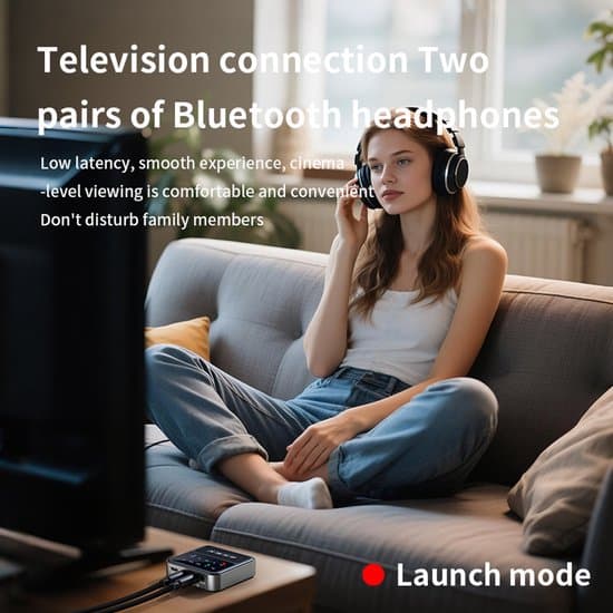 Lydadapter - Sender/Mottaker - Trådløs Musikkstrømming - Bluetooth 5.4 - 20-Meters Rekkevidde - Svart