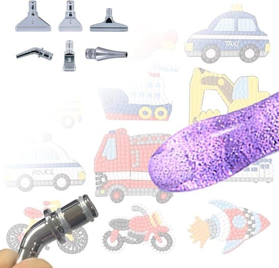 Diamantmålningspenna - Diamantmålningstillbehör - Diamantmålningskonstpennkit - DIY diamantmålning - 6 utbytbara spetsar - 5D diamantmålning