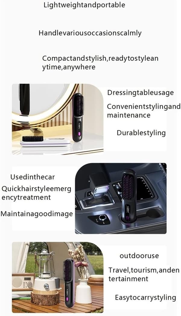 Bærbar Lade Rettetang Krølltang