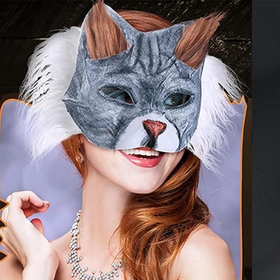 DIY Katte Maske med Tilbehør - Håndværkssæt med tilbehør