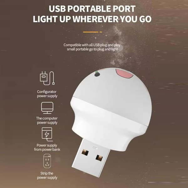 Smart Röststyrd Nattlampa - LED Färgskiftande USB Plug-in för Sovrum och Hall, 4-Pack Set