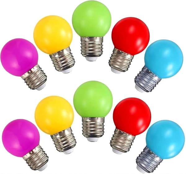 G45 farve LED pære E27/B22 dobbelt interface farverig markise jule scene dekorationspære