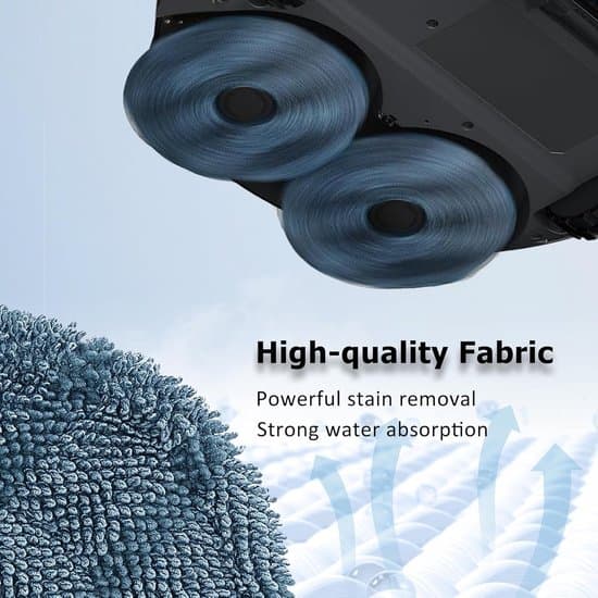 4 Stykker - Moppepuder egnet til Eufy X10 Pro Omni & Eufy X9 Pro - Vaskbare & Genanvendelige Moppepuder - Blød Mikrofiberudskiftning - Stribefri & Hurtigtørrende