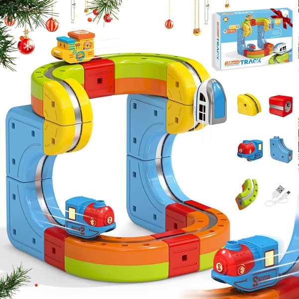 Magnetisk togvogn Magnetisk tog Gutt Tog DIY-gave