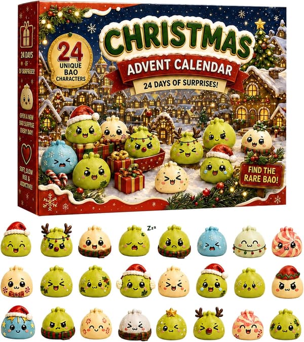 2026 Julkalender, 24 st söta dumpling Squishy Fidget Leksaker, Samlarobjekt Långsamt stigande klämleksaksset, 24 dagars överraskningsnedräkning inför helgen