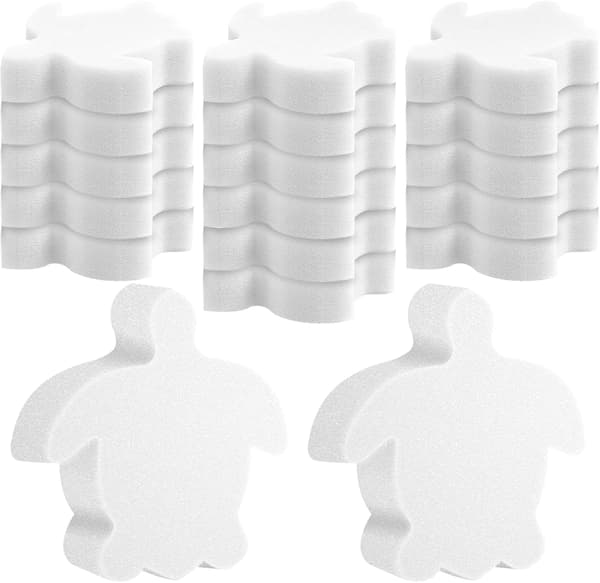 18-pack poololjeabsorberande smutssvamp, bubbelpoolsmutsabsorbent, bubbelpooltillbehör för simbassäng och spa