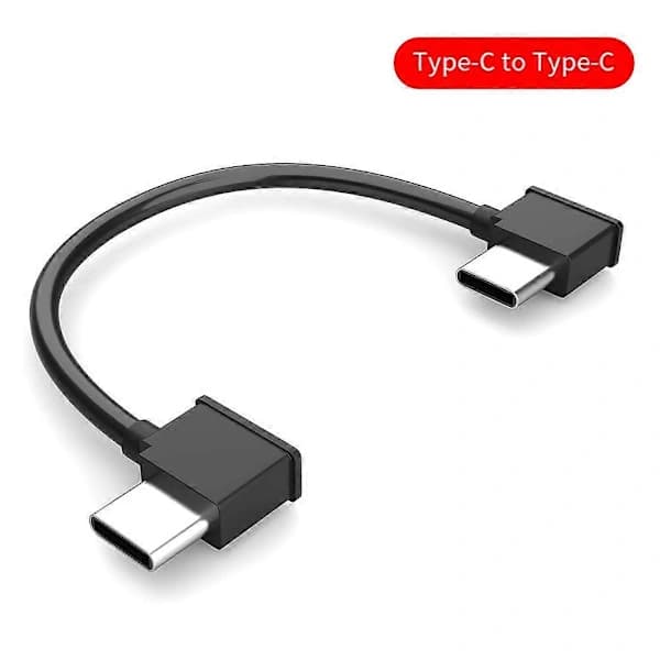 USB-C–Type-C-datakaapeli 15 cm, oikeakulmainen liitinkaapeli DJI Mavic Air 2 Mini 2:lle