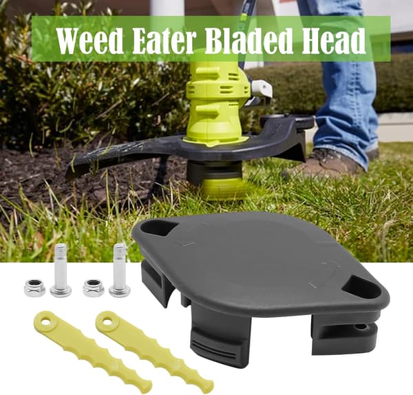 Erstatningshode og kniver for gresstrimmer - Automatisk mating - 6 erstatningskniver