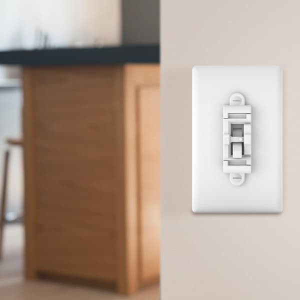 Barnsäker Ljusströmbrytare Skydd 5-pack - Okrossbart Växelströmbrytare Skydd för Barnsäkerhet, Smarta Hem & Säkerhet, 24/7 Skydd, Vit