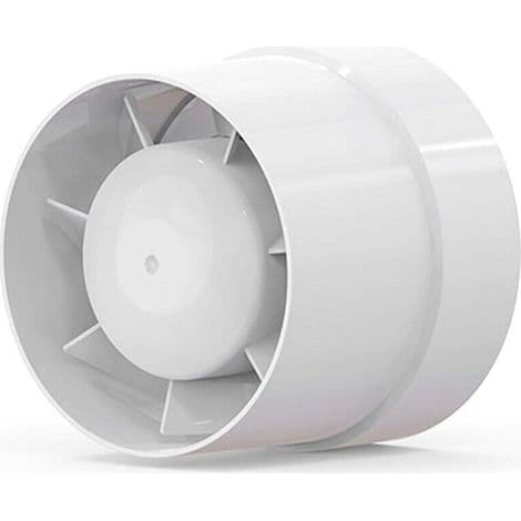 100 mm ventilator, 130 m luftudsugningsventilator