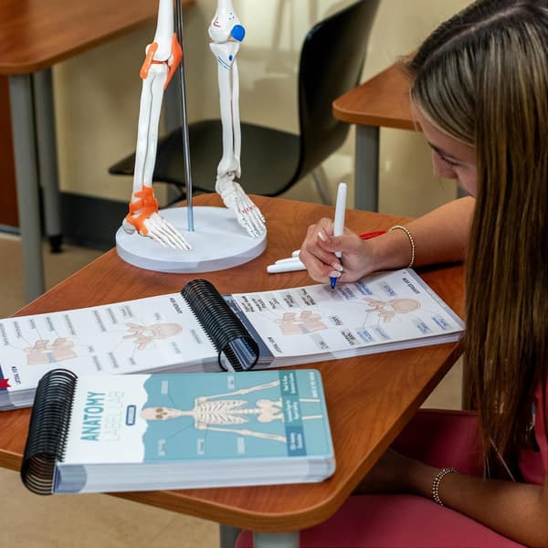 Arbeidsbok for anatomi-etikettlaboratorium