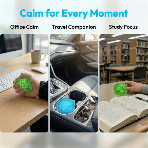 2PCS Ice Cube Squishy, 2 tum Squishy Cube, Långsam Återhämtning Frostat Honeycomb Kläm Stresslindrande Kuber för Ångest & Fokus, Nyhet Squishy Sensorisk