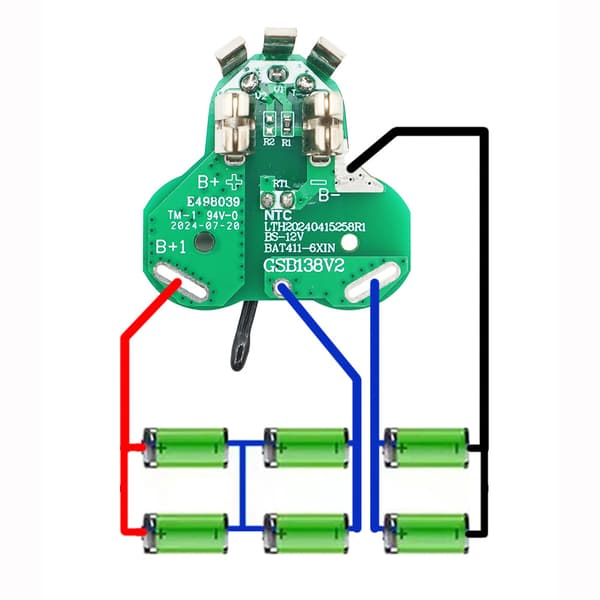 BAT411 BAT420 Li-Ion batteri plastskal PCB laddningsskyddskortlåda för Bosch 10.8V 12V BAT412A BAT413A