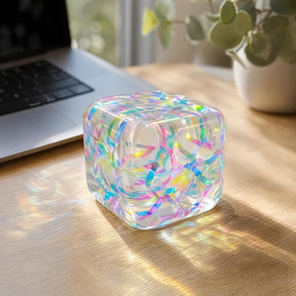 Band Squishy Leksaker, Långsamt Stigande Socker Squishy Kuber Stresslindring 5,5 cm Stressbollar Ångestlindring Fidget Leksaker Vuxna