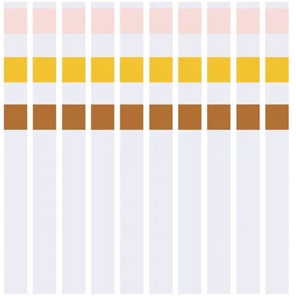 Vannhardhetsteststrimler – 50 strimler – Måleområde: 0–240 ppm – Avlesningstid: 15 sekunder