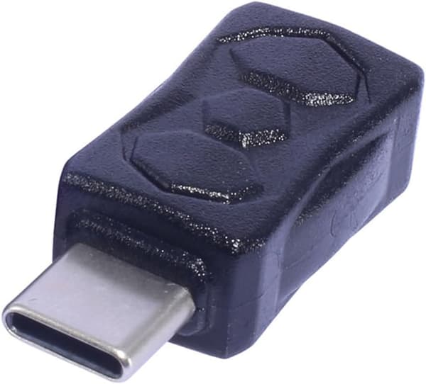 Universal Mini USB - Typ C-adapter hona till hane-omvandlare för surfplattor och telefoner, stöder 480 Mbps dataöverföring