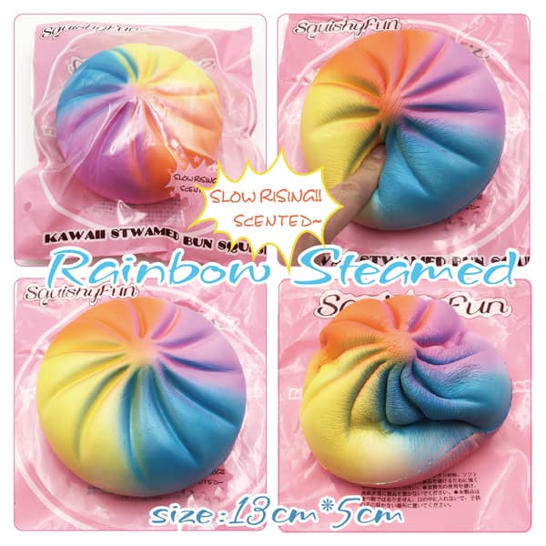 Dumpling Squishy Leksak, Färgglada Dumplings Stressbollar Fidget Sensorisk Leksak, Sensoriska Stress Dumplings, Present för Alla Åldrar