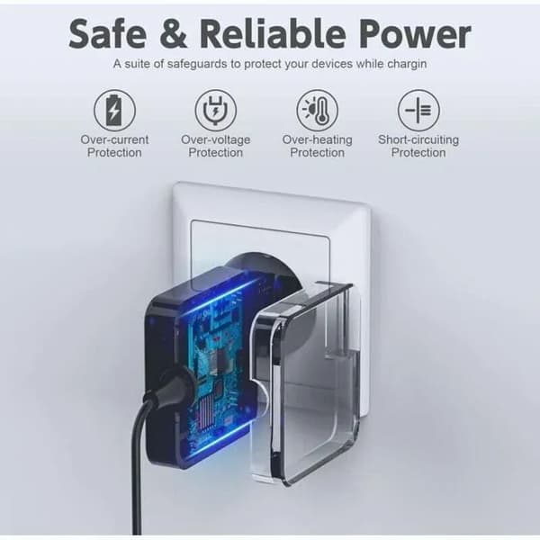 Enowelir 65W USB-C Oplader / Strømadapter – Høj Kvalitet, Kompatibel med Bærbare Computere og Tablets