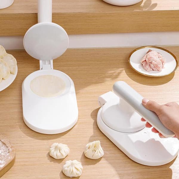 Dumpling Wrapper Maker — Manuell Dumplingform, Husholdningsverktøy for forming av Dumpling Wrappers; Egnet for hjemmebruk, kafeer og restauranter