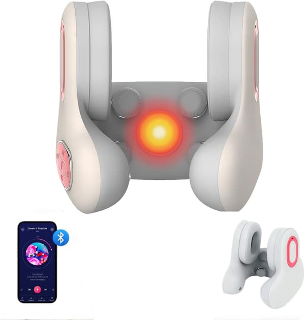 Bluetooth Resekudde med Memory Foam - Ergonomiskt U-format Nackstöd & Inbyggda Hörlurar för Flygplan, Bil, Hem