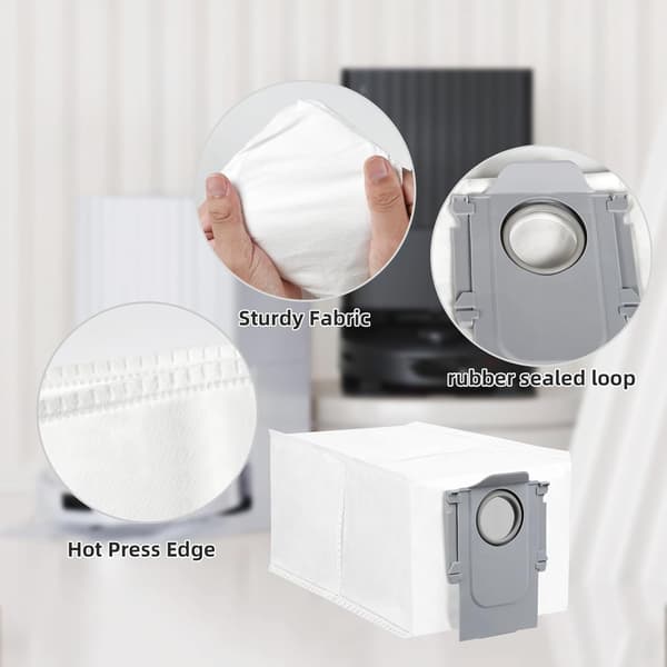 8-pak støvsugerposer til Roborock Qrevo