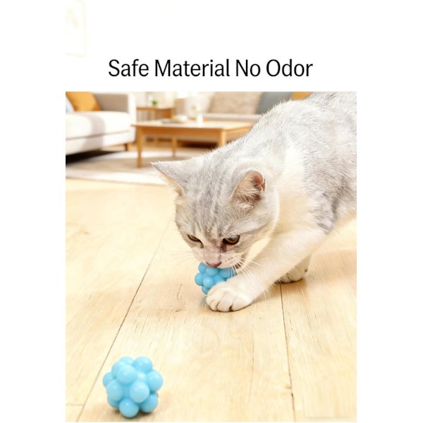 Multifunktionel elastisk bold til katte, bidesikre interaktive kattelegetøj, højelastisk, bruges til selvunderholdning og lindring af kedsomhed.