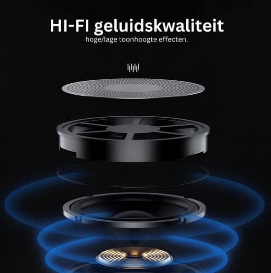 Motorcykelhjelm Intercom – Håndfri Motorcykelkommunikation – Vandtæt Trådløst Bluetooth Headset – Sort / Blød Mikrofon