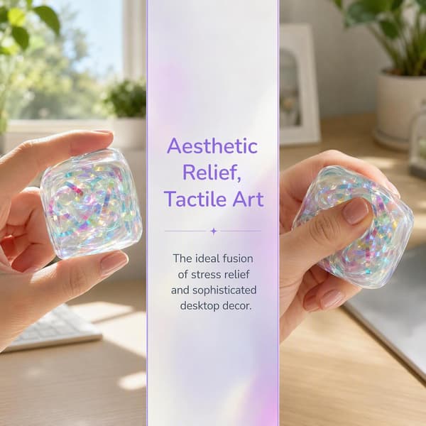 Bånd Squishy Legetøj, Langsomt Stigende Sukker Squishy Terninger Stresslindring 2,16 Tommer Stressbolde Angstdæmpende Fidget Legetøj Voksne