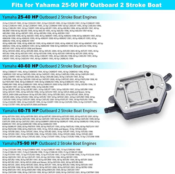 Yamaha 2-takts 25-90 hk bränslepumpenhet 692-24410-00