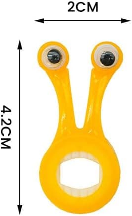 Snigelformad Laptopställ 2-pack - Portabel Plaststativ för Laptop, Surfplatta, Telefon & Böcker (Gul + Grön)