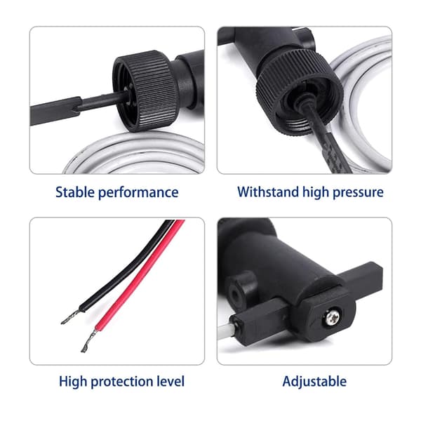 Vandpadleflowsensor, hungevind flowkontakt, varmepumpe, vandvarmer, aircondition, manuel, rustfrit stål, enkeltfarve
