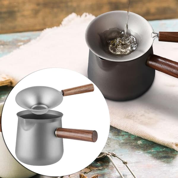 Titanium Tekanna 330ml Multifunktionell Tekopp, Spishällstekopp, Tekanna, Tefilter, Camping Delningskopp, Tekoppsset