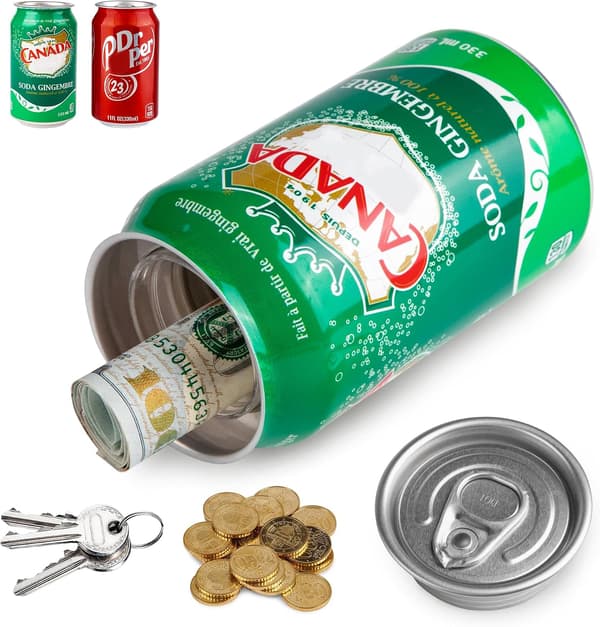 Falska burkavledningsskåp, förvaringsburk, håll dina värdesaker säkra, 330 ml