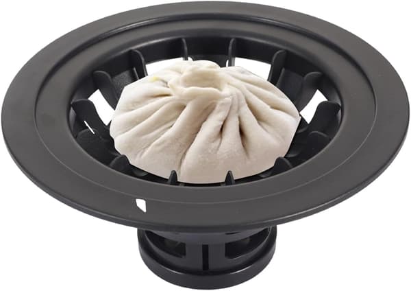 2-i-1 Dumpling Form - Fødevaregodkendt dumpling form med trykmekanisme, nem at bruge og rengøre (sort) black