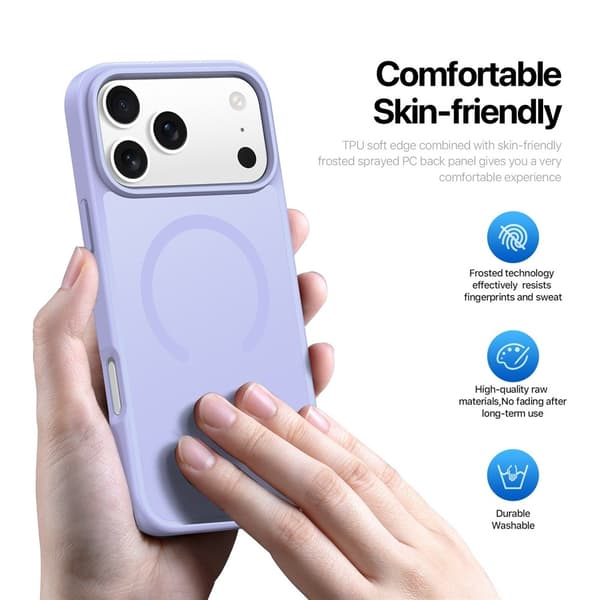 DUX DUCIS iPhone 17 Pro Max/18 Pro Max Deksel MagSafe Yind Series Lilla 64