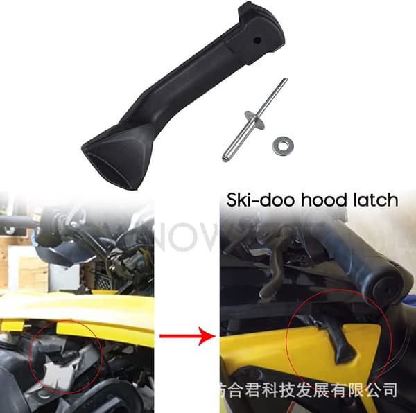 Snøscooter panserstropp panel låsesett for SKI DOO GSX Freestyle GTX MXZ Summit 517302448