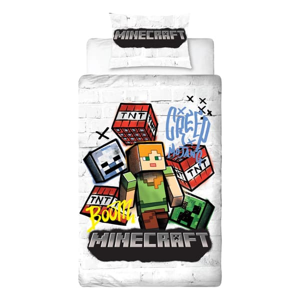 Minecraft Bäddset 150x210cm, 50x60cm multifärg multifärg multicolor