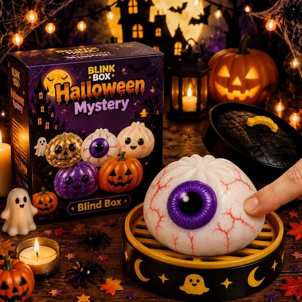Halloween Spooky Ghost Dumpling, Dumplings Squish med Steamer Stressbolde Stressaflastning Fidget Sensorisk til Helligdags- og Fødselsdagsgaver, 5 stk.