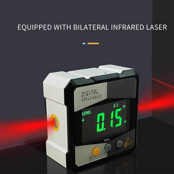 Digital vinkelmåler inklinometer med magnetisk base, vinkelmåler, testværktøj, ny model laser digital display inklinometer, vaterpas, libelle E18