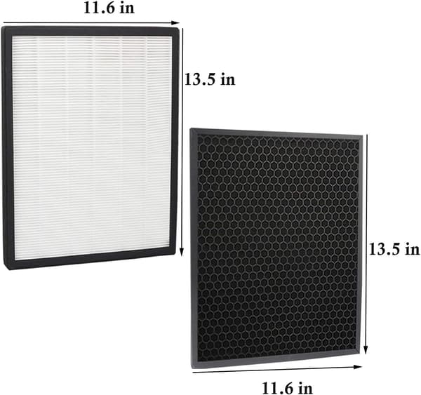 LV-PUR131 Erstatningsfilter til LEVOIT LV-PUR131 & LV-PUR131s Luftrenser | LV-PUR131-RF Luftrenser Filter Erstatning, 2-pak HEPA og 2-pak..