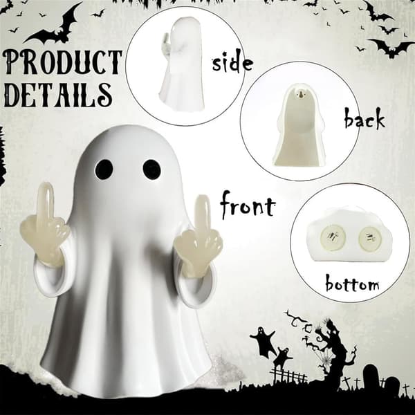 Halloween Vägglampa Långfinger Söt Spöke