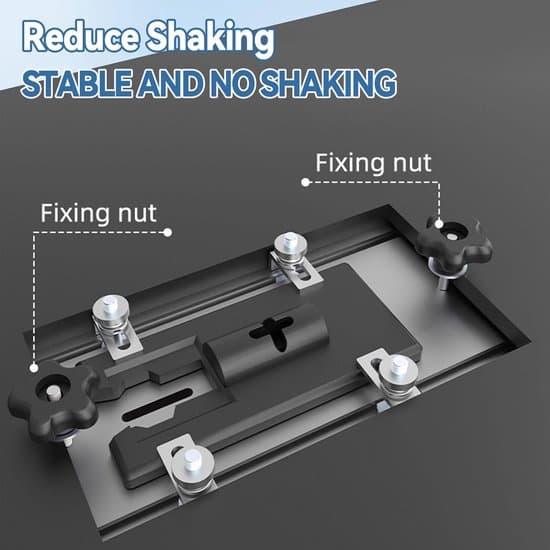 Indsatsplade af aluminiumslegering til elektrisk stiksav med arbejdsbordindsats